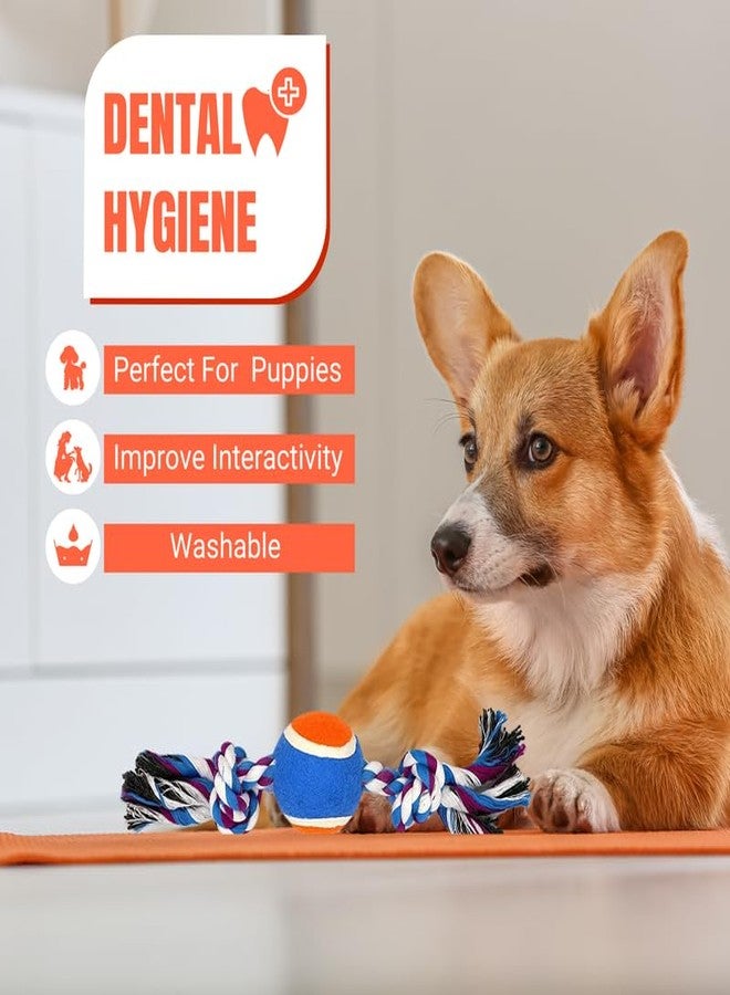 PETS EMPIRE Dog Chew Toy Dog Toys with Knots Combo of 7 Ropes All Puppy Breeds & Aggressive Chewers, Teething Rope, Fetching Toy for Interactive Play and Training - Image 4